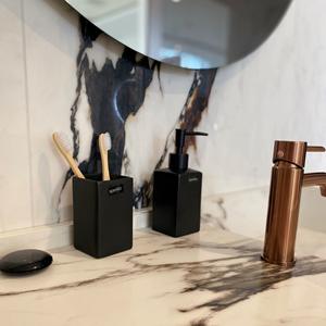 Dispenser di Sapone QUADRO Nero Opaco / DISP. - Product Image 2