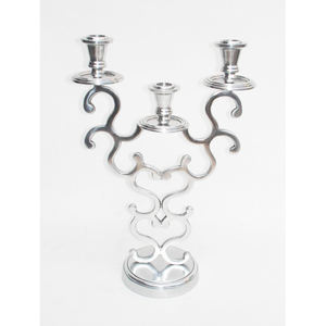 Portavelas Premium, muestra de Metal dorado disponible, decoración decorativa de vacaciones clara, estampado europeo, decoración de boda hecha a mano - Product Image 1