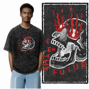 เสื้อยืดผ้าฝ้าย 100% ลาย J'ai Vu Le Futur แบบเรียบ น้ำหนัก 220 กรัม ผลิตด้วยวิธีการพิมพ์สกรีน - Product Image 1