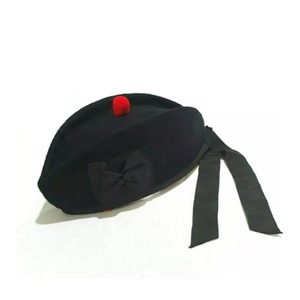 Gorras Glengarry personalizadas de alta calidad, lana lisa de Color sólido con los mejores patrones de impresión bordados, precio barato al por mayor de fábrica - Product Image 1