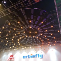 Eastsun Lumière Orbisfly Treuil DMX LED Pixel RGB Plafond Cinétique Mobile Show Club Discothèque dj Lumières Scène Lumières Décoration