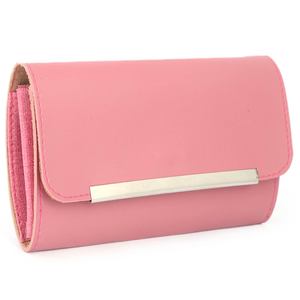 กระเป๋าสตางค์หนังผู้หญิง (ZZ-8) - สีชมพู - Product Image 1