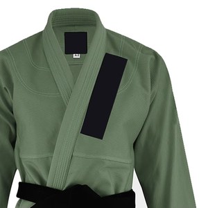 Uniforme de Karate y Jiu Jitsu Brasileño con Cinturón - 100% Algodón, Logotipo en la Parte Delantera - Product Image 4