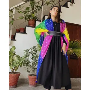 Ensemble Salwar pakistanais en rayonne de qualité supérieure, tenue ethnique de luxe trois pièces pour femme, disponible pour l'automne - Product Image 3