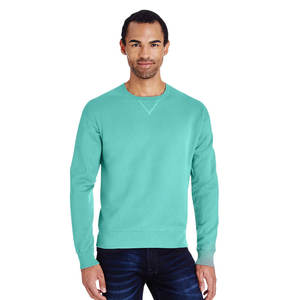 Sudaderas lisas baratas con logotipo personalizado para hombre, sudaderas básicas de cuello redondo en blanco, sudadera de mezcla de algodón - Product Image 4