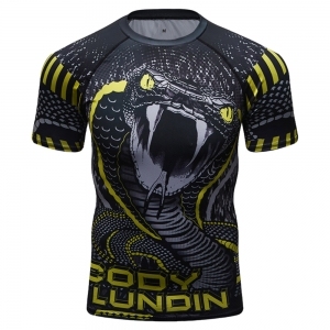Camiseta Deportiva Personalizada para Hombre, Corte Regular, Cuello Redondo, Manga Corta, para Gimnasio, Fitness, Secado Rápido, Transpirable, Antiarrugas, Informal - Product Image 6