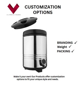 2025 artículos de Venta caliente 10 LTR Jarra de agua aislada BPA irrompible Cubo de hielo grande caliente/frío/con botón de presión para acampar - Product Image 3