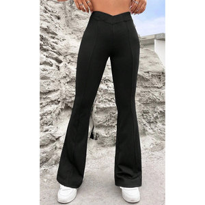 Jogging personnalisés pour femmes, respirants, coupe ample, décontractés, pantalons de survêtement, fabricant OEM ODM de vêtements de sport et de gym - Product Image 1