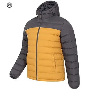 Men Winter <b>Puffer</b> <b>Jacket</b> Stand Collar Front Logo Breathable High Quality Polyester/Nylon Quick Dry OEM Wholesale <b>Cheap</b> Price - Product Image 2