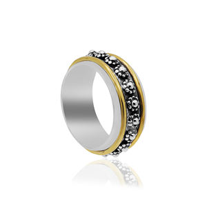 Wholesale Solid 925 Sterling Silver Handmade <b>Spinner</b> <b>Rings</b> Elegant Plain Design Elegant Finish for Weddings Parties IGI - Product Image 3