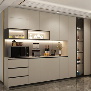Meuble buffet de salle à manger moderne en gros avec panneaux effet bois, personnalisation usine, échantillonnage rapide, commandes de projets multi-unités - Product Image 1