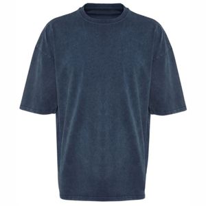 T-shirt formel en maille pour homme avec logo personnalisé, coupe décontractée, épaules tombantes, respirant - Product Image 5