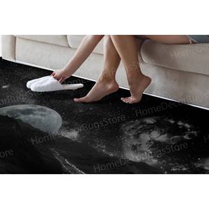 Alfombra Estampada Cosmos: Diseño Vibrante de Galaxia y Cielo Estrellado, Alfombra Suave No Tejida - Product Image 4