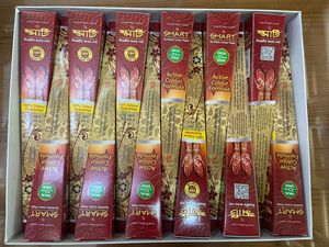 Venta al por mayor: Caja de 12 conos de pasta de henna de color intenso para tatuajes temporales, arte corporal y plantillas. Henna Halal de 25 g a precio económico. - Product Image 6