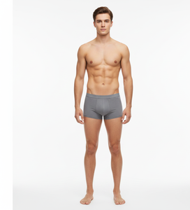 Calzoncillos de Algodón para Hombre Calm Base Gris, Tejido Elástico y Transpirable, Diseñados para un Soporte Equilibrado del Movimiento Corporal - Product Image 3