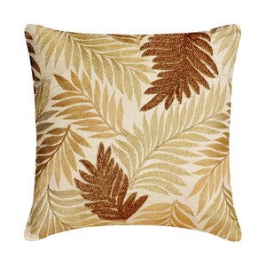 Funda Decorativa para Cojín de 16x16 Pulgadas, Color Dorado y Beige, Bordada con Cuentas, para Sofá, Decoración Moderna para el Hogar - Product Image 2