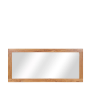 Espejo rectangular de lujo para decoración del hogar con marco de madera de teca sólida Diseño elegante y atemporal para muebles de exterior - Product Image 1