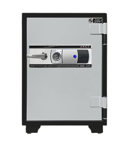 ล็อคกุญแจอิเล็กทรอนิกส์ความปลอดภัยสูงสแตนเลสสตีลกันไฟกันขโมยมี2ชั้น1ลิ้นชักสีเทา160กก. - Product Image 1