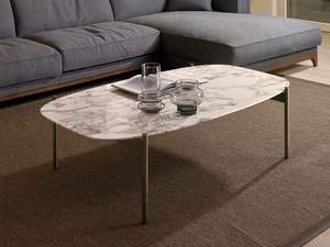 Sala de estar Estilo de lujo Acero inoxidable Sala de estar redonda Sofá Mesa de esquina dorada Forma de reloj de arena Mesa auxiliar - Product Image 3