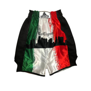 Pantalones Cortos de Boxeo Profesionales, Diseño Personalizado Directo de Fábrica, Duraderos, de Secado Rápido, 100% Poliéster, Logotipo Personalizado OEM/ODM - Product Image 4