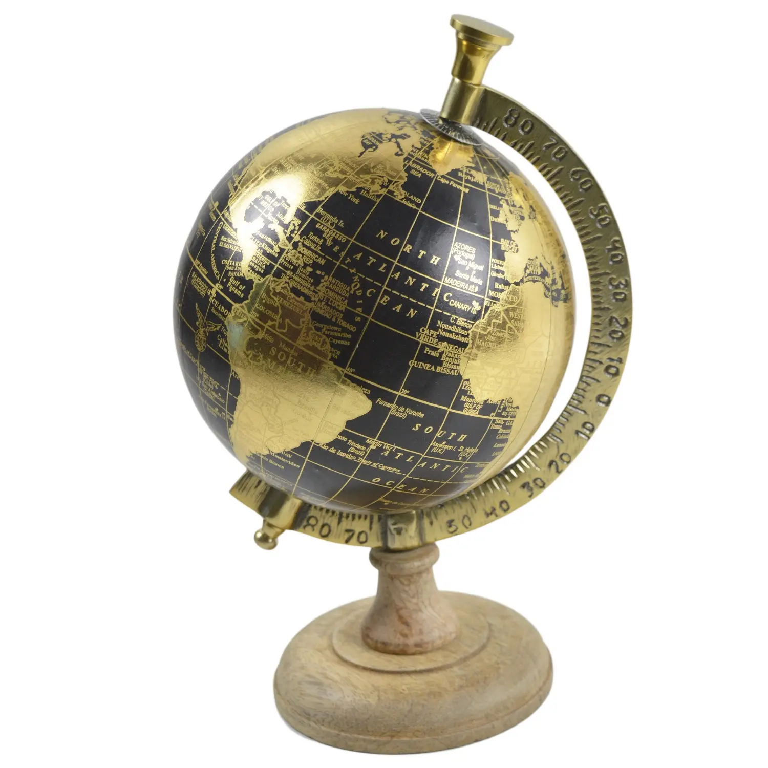 Luxe Decoratieve Desktop Houten Base Wereld Aarde Globe Voor Educatief Leren Aarde Geografie
