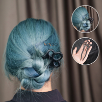 Accessoires de coiffure en corne de boeuf naturelle faits à la main Fourche à cheveux simple à 2 broches pour chignon et cheveux longs Offre Spéciale pour femmes