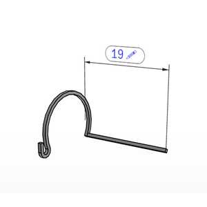 คลิปยึดเหล็ก K0714 DIN 71805 แบบทรงกลม D1 16 ชุบสังกะสี สำหรับข้อต่อลูกปืน - Product Image 3