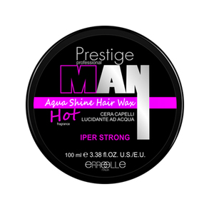 Cera para el Cabello Italiana Erreelle Italia Prestige Unisex Aqua Shine, Fijación Fuerte, Brillo, Sin Alcohol, Sin Residuos Blancos, 100 ml, Pomada - Product Image 2