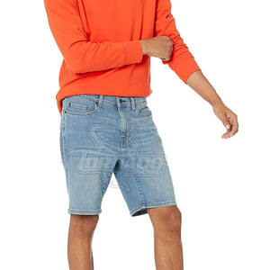 Lightweight Wholesale 100% Cotton Knitted Solid Casual <b>Jeans</b> Shorts Comfortable <b>Elastic</b> <b>Waist</b> <b>Men</b> <b>for</b> Online Sale - Product Image 5