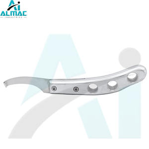 ALMAC Couteau à sabot supérieur Boucle de maréchal-ferrant Couteau ovale Couteau à sabot de cheval Lame en acier inoxydable Manche en bois de caoutchouc Coupe-sabot de cheval de bétail - Product Image 1