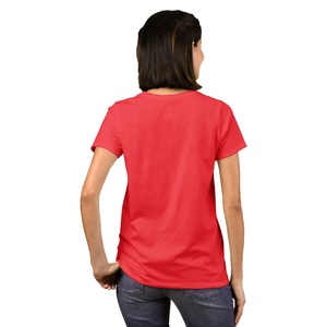 เสื้อยืดพิมพ์ลายสำหรับผู้หญิงเสื้อยืดผ้านุ่มพิมพ์โลโก้ตามสั่งสำหรับผู้หญิง | บริการ OEM - Product Image 4