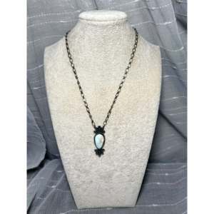 Collier Randy Billy en turquoise naturelle Dry Creek et argent sterling avec sertissage clos, idéal pour un cadeau - Product Image 3