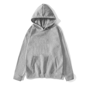 Sweat-shirt à capuche en molleton surdimensionné pour femmes, couleur unie, avec poches, longueur normale, coton, vêtements décontractés, style automne - Product Image 4