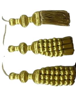 New Fashion Customer Logo 100% <b>Metallic</b> Colorful Decoration Spanish Borlas Bolitas Tassels Cords - Product Image 5