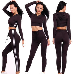 ชุดวอร์ม100% 3ชิ้นสำหรับผู้หญิงชุดออกกำลังกายเล่นฟุตบอลและจ๊อกกิ้งผ้าคอตตอนออกแบบได้ตามต้องการ - Product Image 1