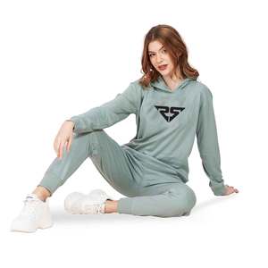 Vente en gros ensembles de survêtements pour femmes personnalisés ensemble de survêtement de sport pour femmes ensemble de survêtement à capuche et de jogging à manches longues pour femmes - Product Image 2