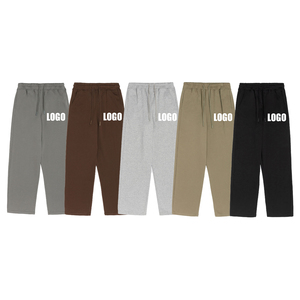 Logo personnalisé Joggings baggy surdimensionnés de haute qualité Pantalons de survêtement unisexes personnalisés Pantalons décontractés à jambe droite pour hommes - Product Image 1