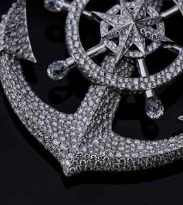 Colgante con Inicial de Diamantes Estilo Hip Hop, Colgante con Letra Inicial Personalizado con Moissanita Baguette VVS, Joyería - Product Image 3