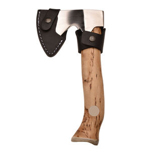 Wholesale Customized OEM ODM Cutlery Factory Professional Survival Hatchet Damascus Steel Blade <b>Wooden</b> Handle Polished <b>Axe</b> - Product Image 3