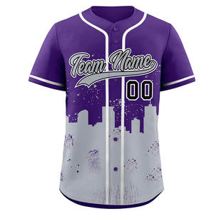 Jersey de béisbol de malla ligera para entrenamiento o ropa informal Jersey de béisbol de botón completo para práctica deportiva o ropa de calle - Product Image 1