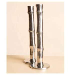 Nouvel arrivage Bougeoir en bambou et aluminium Bougeoir fait à la main Idéal pour la fête de mariage Centre de table Bougeoir en métal - Product Image 1