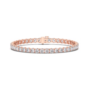 Pulsera de tenis de corte redondo de moissanita de 12,00 quilates, brazalete clásico de diamantes de plata 925 para mujer de quilates - Product Image 5