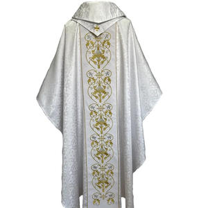 ผ้าแจ็คการ์ดสีขาวชุด2025เย็บปักสีทองดีไซน์ใหม่ - Product Image 6