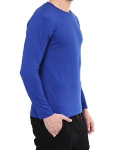 Camiseta de Hombre al por Mayor 2026 con Cuello Redondo, Diseño Personalizado, 100% Algodón, Talla Grande, Casual, Manga Larga - Product Image 2