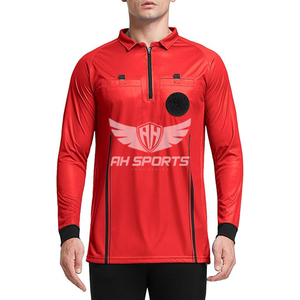 Maillot à manches longues d'arbitre de football professionnel chemise de référence unisexe fabricant personnalisé uniforme de sport officiel léger et Durable - Product Image 1