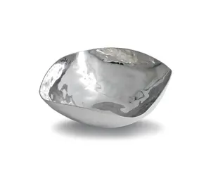 Bol de présentation moderne de luxe élégant pour salles d'exposition intérieures haut de gamme, style vintage, en plastique sculpté, élégant, sécurisé pour la table, plaqué - Product Image 3