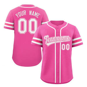 Camisetas de béisbol al por mayor mejor calidad deporte equipo de gran tamaño entrenamiento béisbol Jersey al por mayor impresión personalizada béisbol llano - Product Image 1