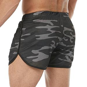 Pantalones cortos deportivos al por mayor para hombre, pantalones cortos de entrenamiento cruzado para gimnasio con compresión interna, ropa para correr y entrenamiento, etiqueta personalizada disponible - Product Image 3