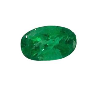 Piedra preciosa de Esmeralda natural Premium Piedra suelta facetada de forma ovalada para pendientes y anillos - Product Image 4