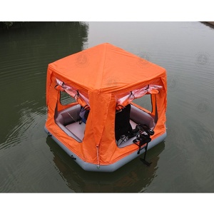 Tente flottante gonflable à eau en gros tente de radeau durable abri de radeau d'île flottante pour le camping en plein air et la relaxation - Product Image 2